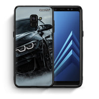 Thumbnail for Θήκη Samsung A8 Black BMW από τη Smartfits με σχέδιο στο πίσω μέρος και μαύρο περίβλημα | Samsung A8 Black BMW case with colorful back and black bezels