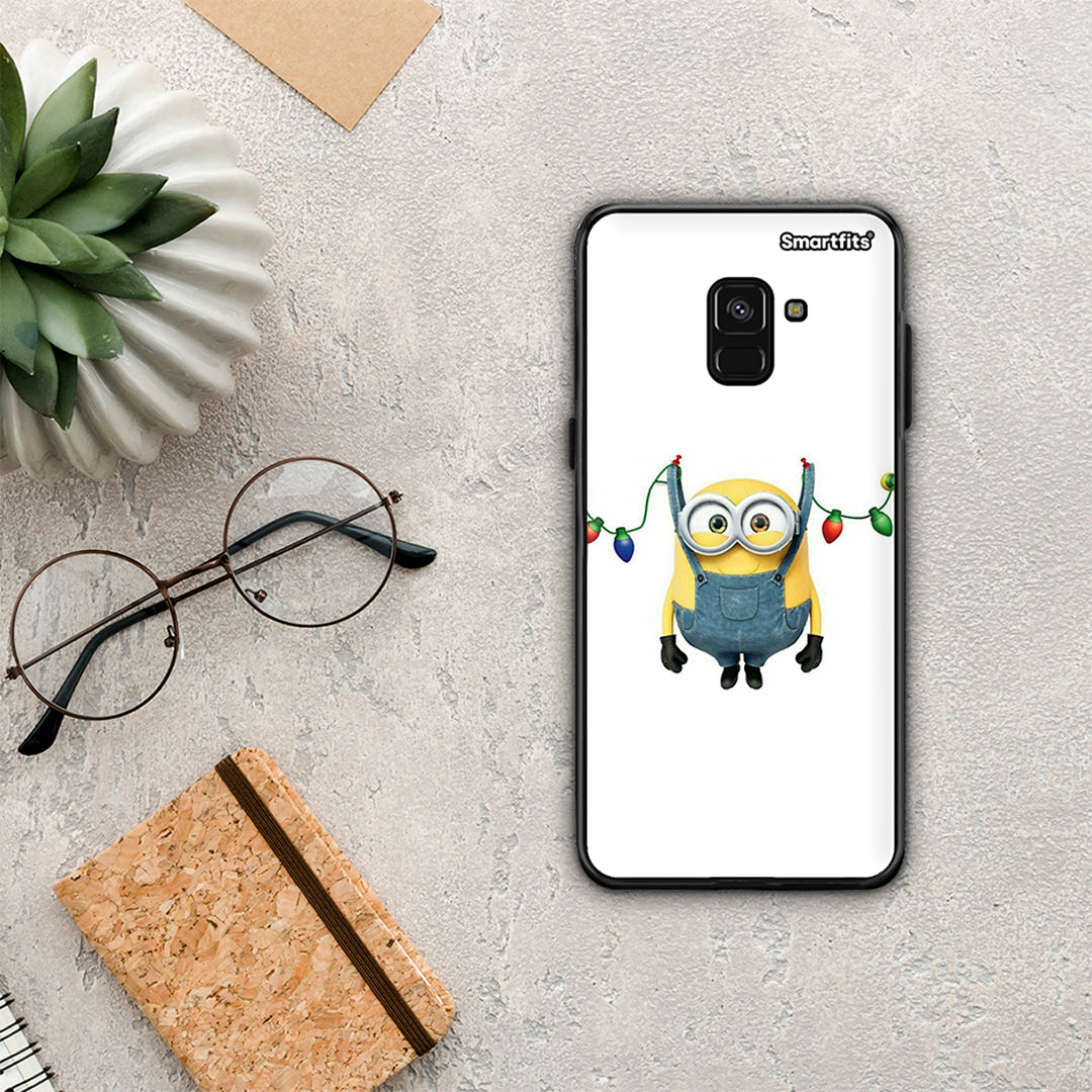 Xmas Minion Lights - Samsung Galaxy A8 θήκη