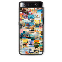 Thumbnail for Samsung A80 Live To Travel θήκη από τη Smartfits με σχέδιο στο πίσω μέρος και μαύρο περίβλημα | Smartphone case with colorful back and black bezels by Smartfits