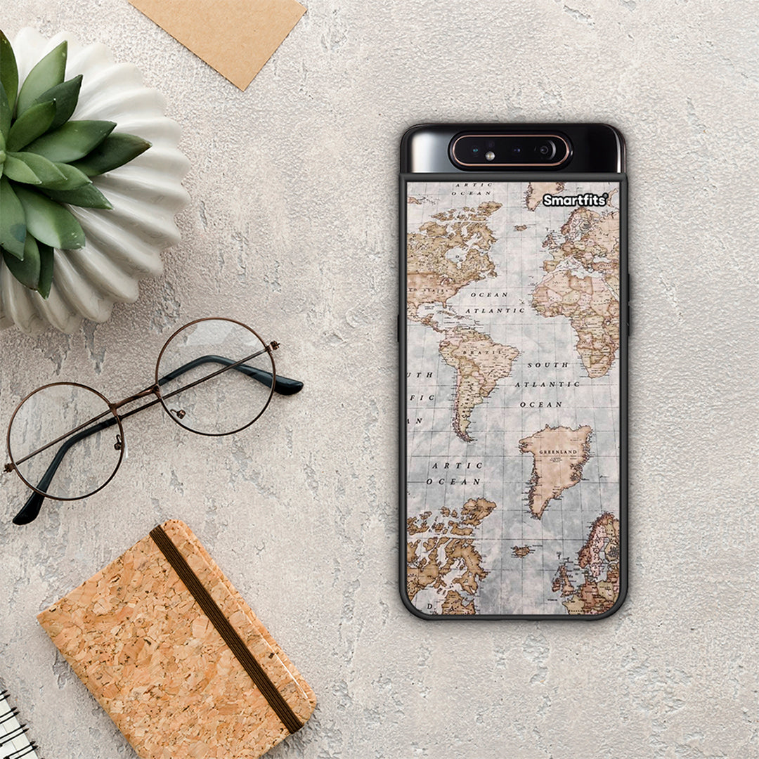 World Map - Samsung Galaxy A80 θήκη