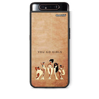 Thumbnail for Samsung A80 You Go Girl θήκη από τη Smartfits με σχέδιο στο πίσω μέρος και μαύρο περίβλημα | Smartphone case with colorful back and black bezels by Smartfits