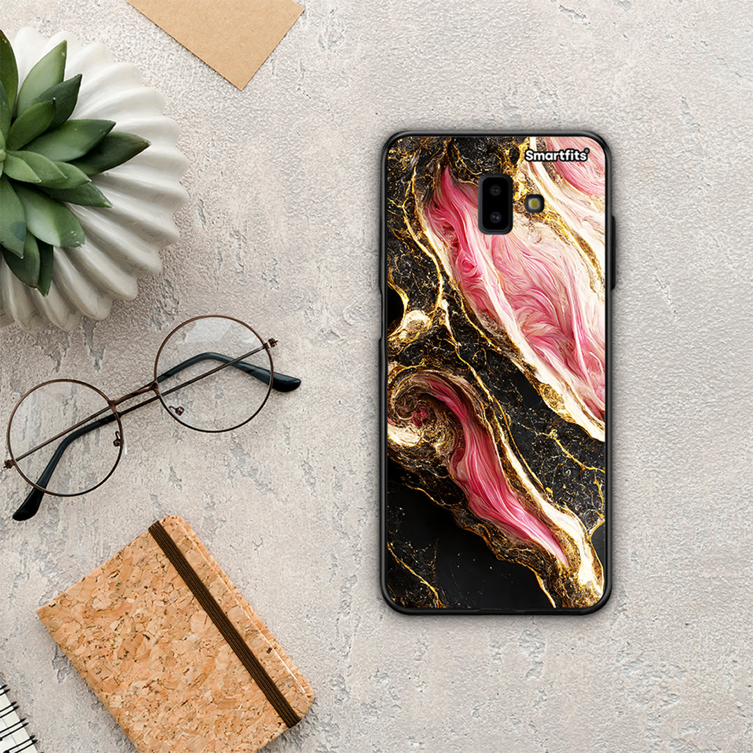 Glamorous Pink Marble - Samsung Galaxy J6+ θήκη