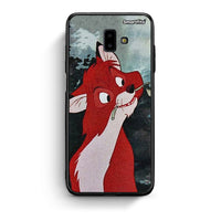 Thumbnail for samsung J6+ Tod And Vixey Love 1 θήκη από τη Smartfits με σχέδιο στο πίσω μέρος και μαύρο περίβλημα | Smartphone case with colorful back and black bezels by Smartfits
