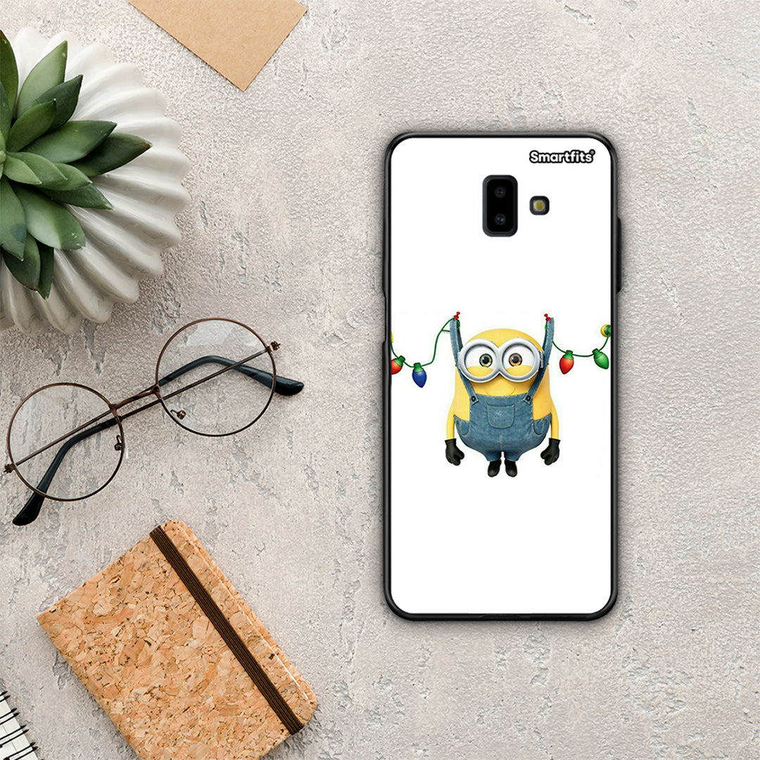 Xmas Minion Lights - Samsung Galaxy J6+ θήκη