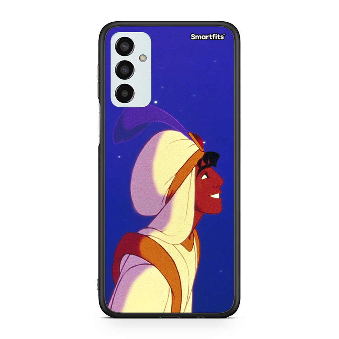 Samsung M13 Alladin And Jasmine Love 1 θήκη από τη Smartfits με σχέδιο στο πίσω μέρος και μαύρο περίβλημα | Smartphone case with colorful back and black bezels by Smartfits