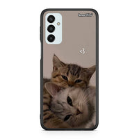 Thumbnail for Samsung M13 Cats In Love θήκη από τη Smartfits με σχέδιο στο πίσω μέρος και μαύρο περίβλημα | Smartphone case with colorful back and black bezels by Smartfits