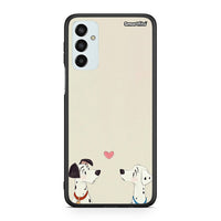 Thumbnail for Samsung M13 Dalmatians Love θήκη από τη Smartfits με σχέδιο στο πίσω μέρος και μαύρο περίβλημα | Smartphone case with colorful back and black bezels by Smartfits