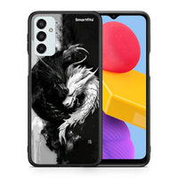 Thumbnail for Θήκη Samsung M13 Yin Yang από τη Smartfits με σχέδιο στο πίσω μέρος και μαύρο περίβλημα | Samsung M13 Yin Yang case with colorful back and black bezels