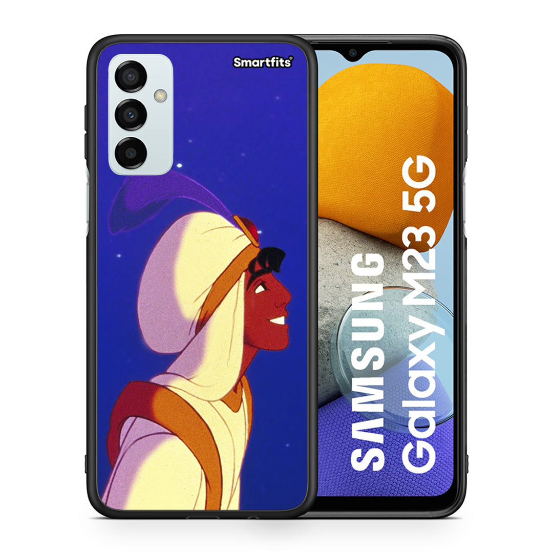 Θήκη Samsung M23 Alladin And Jasmine Love 1 από τη Smartfits με σχέδιο στο πίσω μέρος και μαύρο περίβλημα | Samsung M23 Alladin And Jasmine Love 1 case with colorful back and black bezels