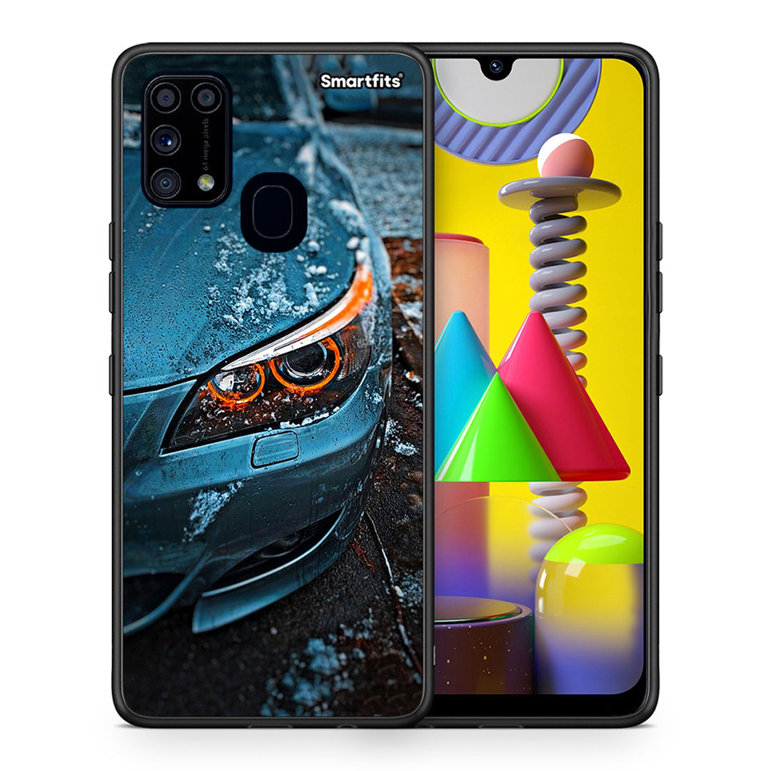 Θήκη Samsung M31 Bmw E60 από τη Smartfits με σχέδιο στο πίσω μέρος και μαύρο περίβλημα | Samsung M31 Bmw E60 case with colorful back and black bezels