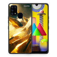 Thumbnail for Θήκη Samsung M31 Real Gold από τη Smartfits με σχέδιο στο πίσω μέρος και μαύρο περίβλημα | Samsung M31 Real Gold case with colorful back and black bezels