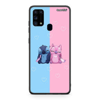 Thumbnail for Samsung M31 Stitch And Angel θήκη από τη Smartfits με σχέδιο στο πίσω μέρος και μαύρο περίβλημα | Smartphone case with colorful back and black bezels by Smartfits