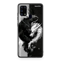 Thumbnail for Samsung M31 Yin Yang θήκη από τη Smartfits με σχέδιο στο πίσω μέρος και μαύρο περίβλημα | Smartphone case with colorful back and black bezels by Smartfits