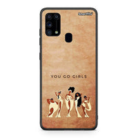 Thumbnail for Samsung M31 You Go Girl θήκη από τη Smartfits με σχέδιο στο πίσω μέρος και μαύρο περίβλημα | Smartphone case with colorful back and black bezels by Smartfits