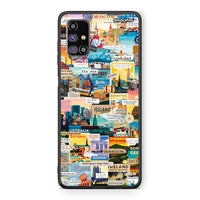 Thumbnail for Samsung M31s Live To Travel θήκη από τη Smartfits με σχέδιο στο πίσω μέρος και μαύρο περίβλημα | Smartphone case with colorful back and black bezels by Smartfits