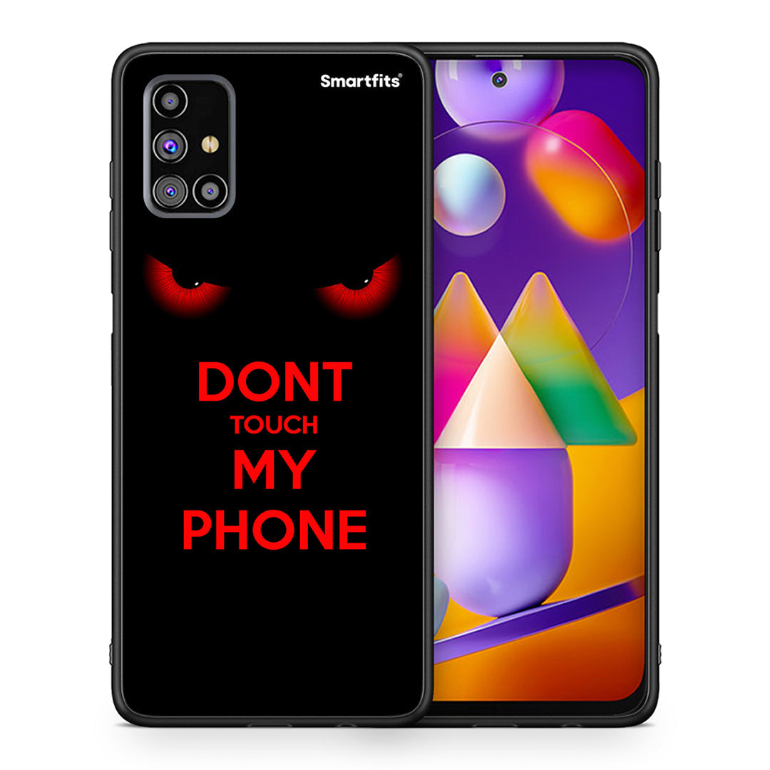 Θήκη Samsung M31s Touch My Phone από τη Smartfits με σχέδιο στο πίσω μέρος και μαύρο περίβλημα | Samsung M31s Touch My Phone case with colorful back and black bezels