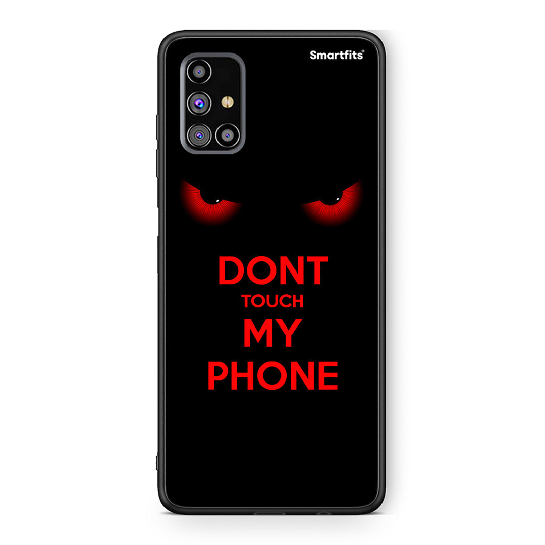Samsung M31s Touch My Phone Θήκη από τη Smartfits με σχέδιο στο πίσω μέρος και μαύρο περίβλημα | Smartphone case with colorful back and black bezels by Smartfits