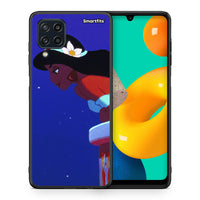 Thumbnail for Θήκη Samsung M32 4G Alladin And Jasmine Love 2 από τη Smartfits με σχέδιο στο πίσω μέρος και μαύρο περίβλημα | Samsung M32 4G Alladin And Jasmine Love 2 case with colorful back and black bezels