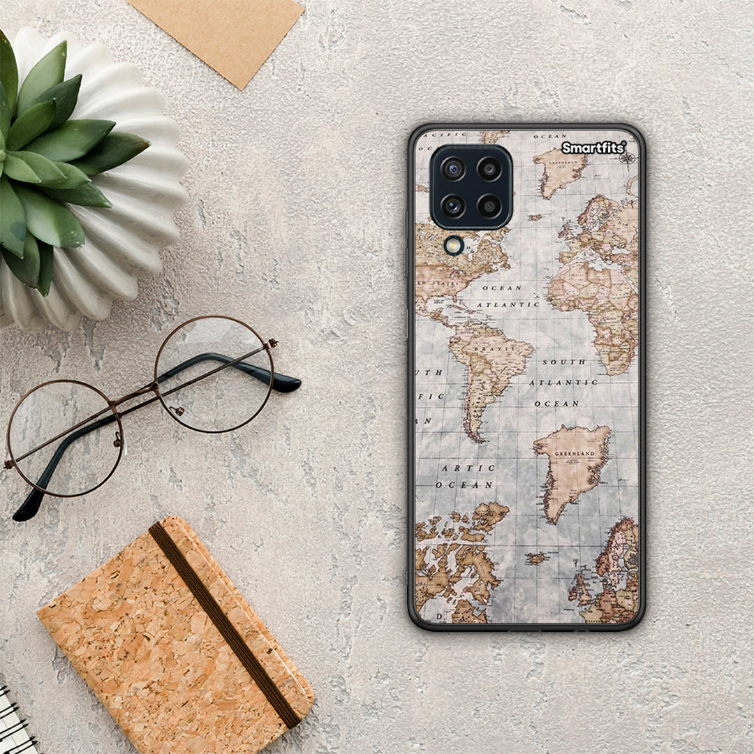World Map - Samsung Galaxy M32 4G / M22 θήκη