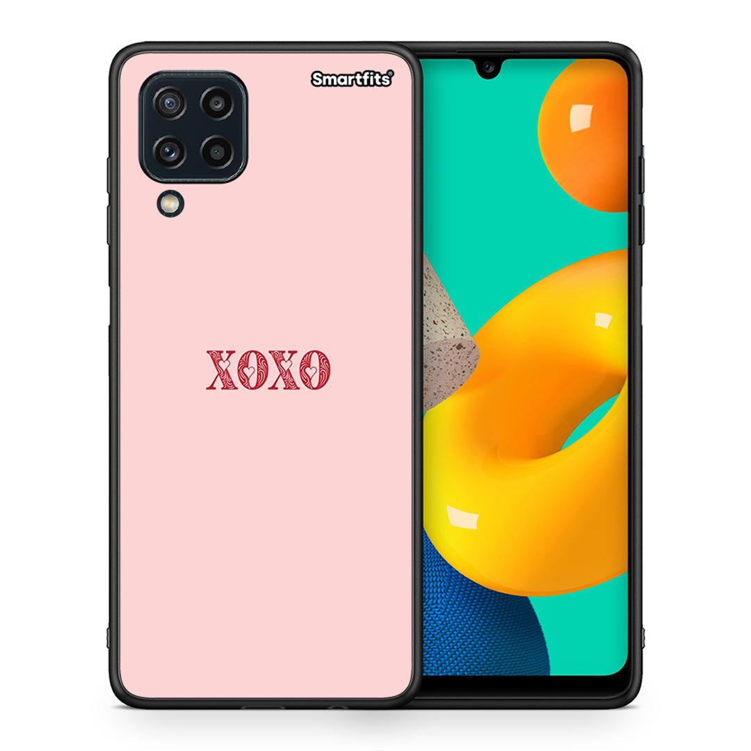 Θήκη Samsung M32 4G XOXO Love από τη Smartfits με σχέδιο στο πίσω μέρος και μαύρο περίβλημα | Samsung M32 4G XOXO Love case with colorful back and black bezels