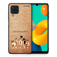 Thumbnail for Θήκη Samsung M32 4G You Go Girl από τη Smartfits με σχέδιο στο πίσω μέρος και μαύρο περίβλημα | Samsung M32 4G You Go Girl case with colorful back and black bezels