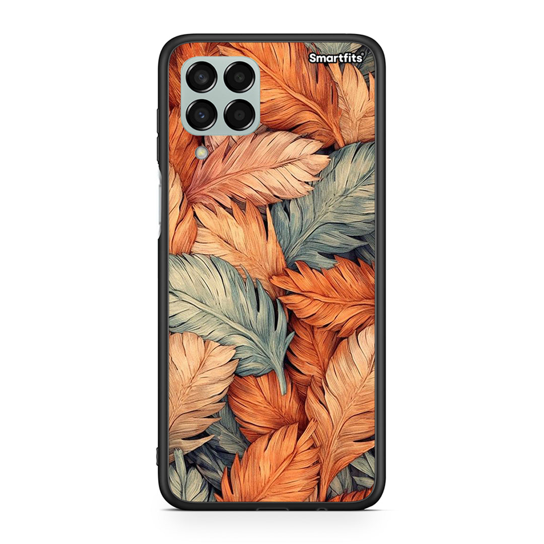 Samsung M33 Autumn Leaves θήκη από τη Smartfits με σχέδιο στο πίσω μέρος και μαύρο περίβλημα | Smartphone case with colorful back and black bezels by Smartfits