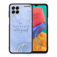 Thumbnail for Θήκη Samsung M33 Be Yourself από τη Smartfits με σχέδιο στο πίσω μέρος και μαύρο περίβλημα | Samsung M33 Be Yourself case with colorful back and black bezels