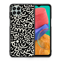 Thumbnail for Θήκη Samsung M33 Doodle Art από τη Smartfits με σχέδιο στο πίσω μέρος και μαύρο περίβλημα | Samsung M33 Doodle Art case with colorful back and black bezels