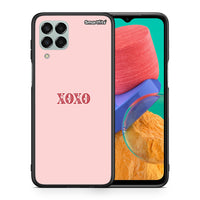 Thumbnail for Θήκη Samsung M33 XOXO Love από τη Smartfits με σχέδιο στο πίσω μέρος και μαύρο περίβλημα | Samsung M33 XOXO Love case with colorful back and black bezels