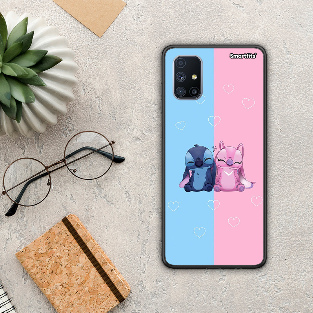 Stitch And Angel - Samsung Galaxy M51 θήκη
