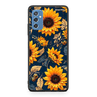 Thumbnail for Samsung M52 5G Autumn Sunflowers Θήκη από τη Smartfits με σχέδιο στο πίσω μέρος και μαύρο περίβλημα | Smartphone case with colorful back and black bezels by Smartfits
