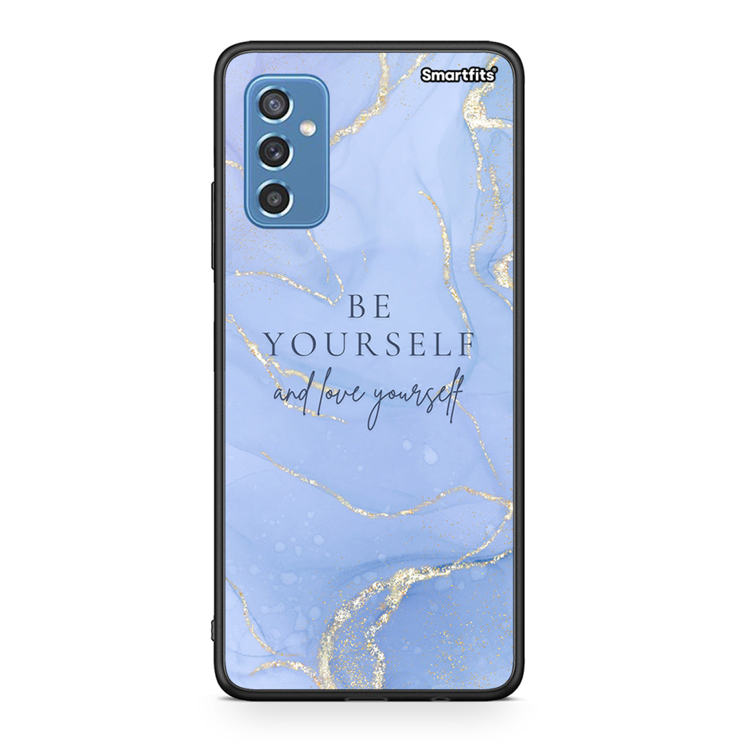 Samsung M52 5G Be Yourself θήκη από τη Smartfits με σχέδιο στο πίσω μέρος και μαύρο περίβλημα | Smartphone case with colorful back and black bezels by Smartfits