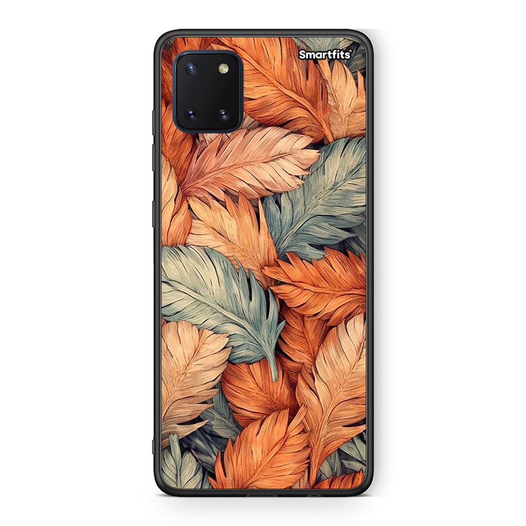 Samsung Note 10 Lite Autumn Leaves Θήκη από τη Smartfits με σχέδιο στο πίσω μέρος και μαύρο περίβλημα | Smartphone case with colorful back and black bezels by Smartfits