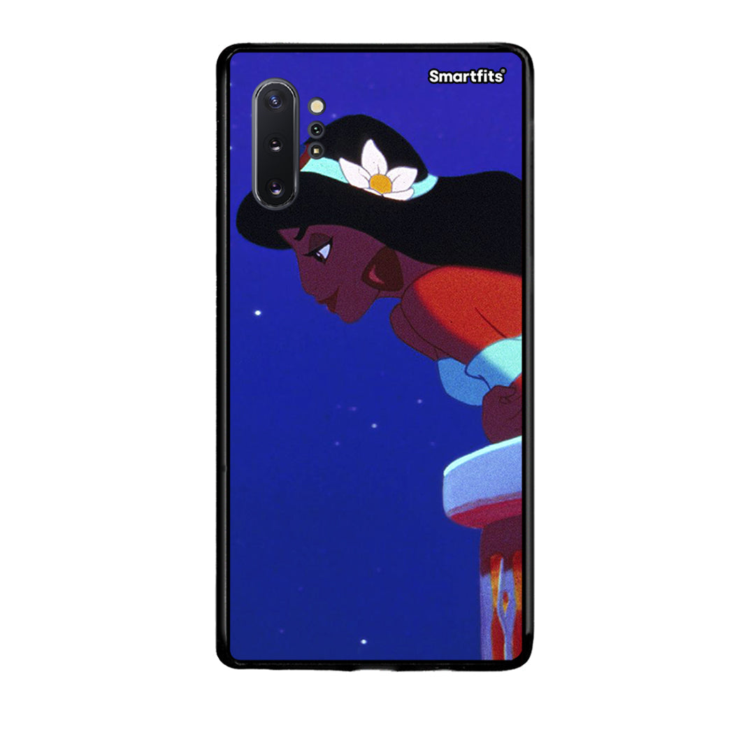 Samsung Note 10+ Alladin And Jasmine Love 2 θήκη από τη Smartfits με σχέδιο στο πίσω μέρος και μαύρο περίβλημα | Smartphone case with colorful back and black bezels by Smartfits