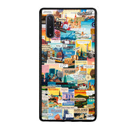 Thumbnail for Samsung Note 10+ Live To Travel θήκη από τη Smartfits με σχέδιο στο πίσω μέρος και μαύρο περίβλημα | Smartphone case with colorful back and black bezels by Smartfits
