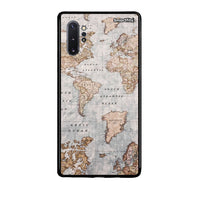 Thumbnail for Samsung Note 10+ World Map Θήκη από τη Smartfits με σχέδιο στο πίσω μέρος και μαύρο περίβλημα | Smartphone case with colorful back and black bezels by Smartfits