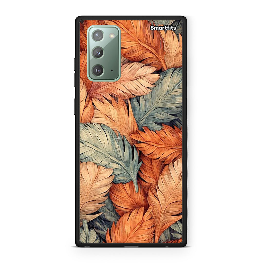 Samsung Note 20 Autumn Leaves Θήκη από τη Smartfits με σχέδιο στο πίσω μέρος και μαύρο περίβλημα | Smartphone case with colorful back and black bezels by Smartfits