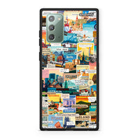 Thumbnail for Samsung Note 20 Live To Travel θήκη από τη Smartfits με σχέδιο στο πίσω μέρος και μαύρο περίβλημα | Smartphone case with colorful back and black bezels by Smartfits