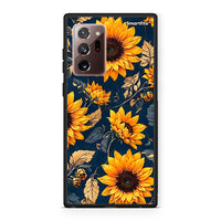 Thumbnail for Samsung Note 20 Ultra Autumn Sunflowers Θήκη από τη Smartfits με σχέδιο στο πίσω μέρος και μαύρο περίβλημα | Smartphone case with colorful back and black bezels by Smartfits