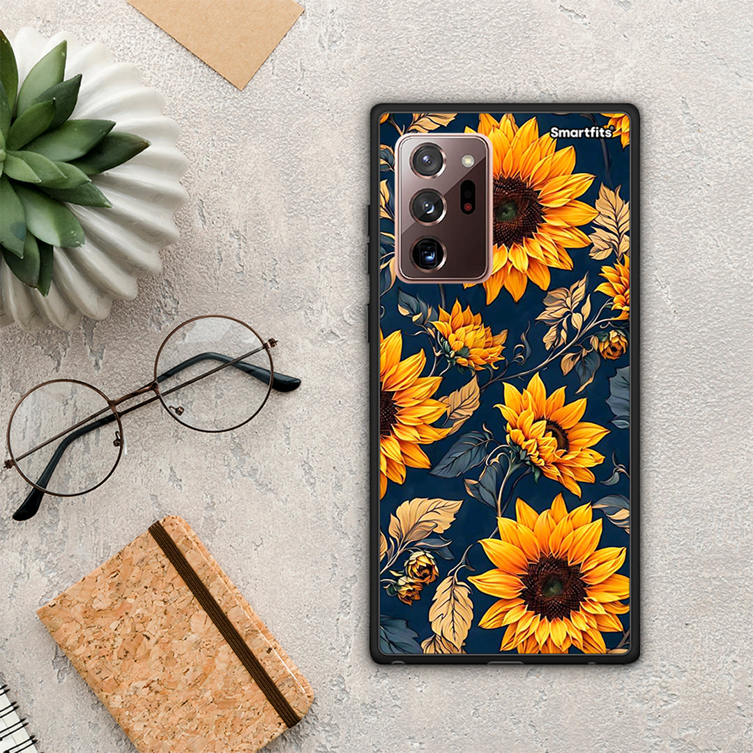 Autumn Sunflowers - Samsung Galaxy Note 20 Ultra θήκη
