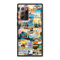 Thumbnail for Samsung Note 20 Ultra Live To Travel θήκη από τη Smartfits με σχέδιο στο πίσω μέρος και μαύρο περίβλημα | Smartphone case with colorful back and black bezels by Smartfits