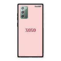 Thumbnail for Samsung Note 20 XOXO Love θήκη από τη Smartfits με σχέδιο στο πίσω μέρος και μαύρο περίβλημα | Smartphone case with colorful back and black bezels by Smartfits