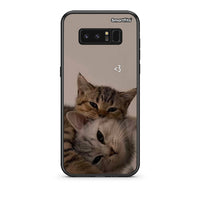 Thumbnail for samsung note 8 Cats In Love Θήκη από τη Smartfits με σχέδιο στο πίσω μέρος και μαύρο περίβλημα | Smartphone case with colorful back and black bezels by Smartfits