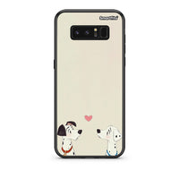 Thumbnail for samsung note 8 Dalmatians Love θήκη από τη Smartfits με σχέδιο στο πίσω μέρος και μαύρο περίβλημα | Smartphone case with colorful back and black bezels by Smartfits