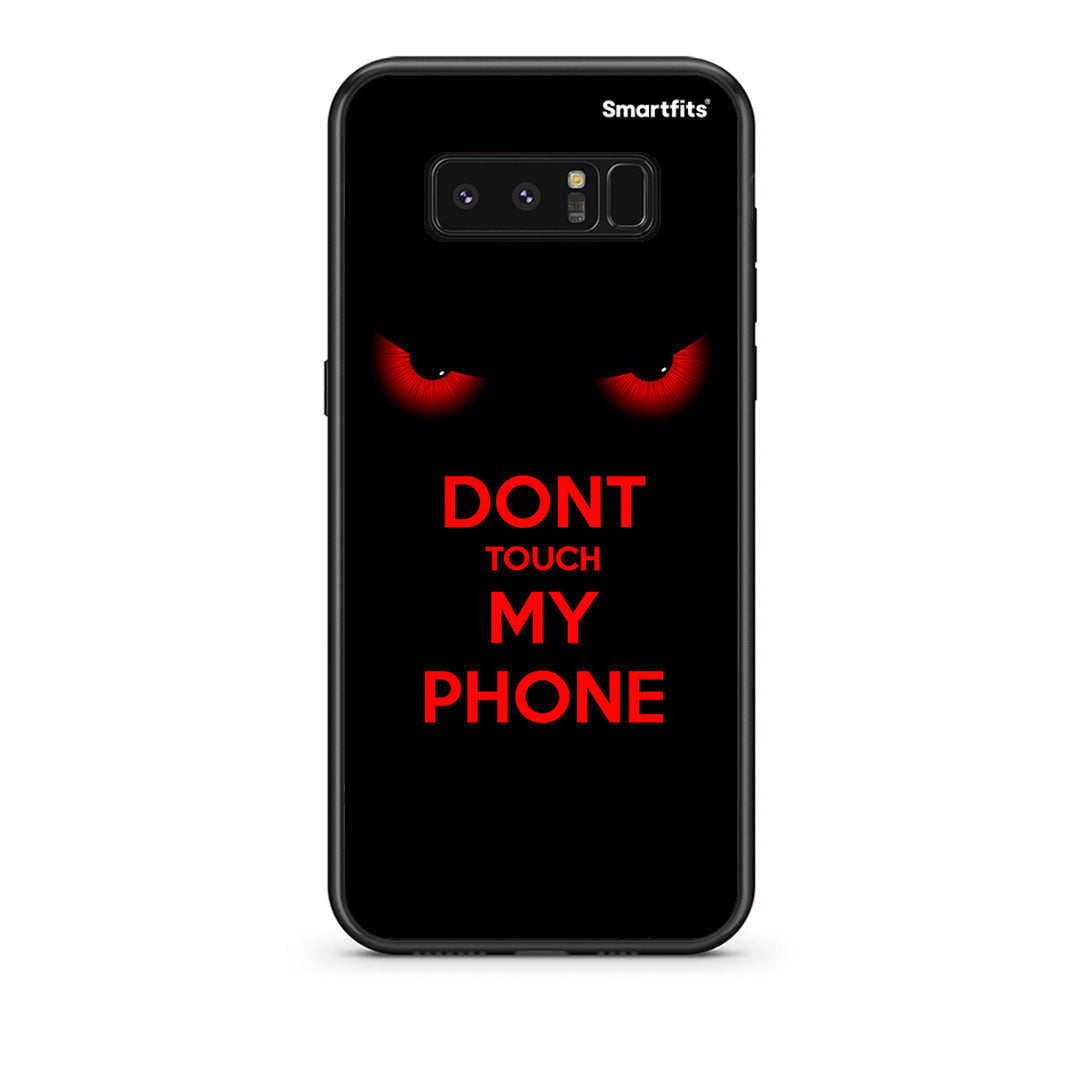 samsung note 8 Touch My Phone Θήκη από τη Smartfits με σχέδιο στο πίσω μέρος και μαύρο περίβλημα | Smartphone case with colorful back and black bezels by Smartfits