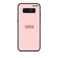 Thumbnail for samsung note 8 XOXO Love θήκη από τη Smartfits με σχέδιο στο πίσω μέρος και μαύρο περίβλημα | Smartphone case with colorful back and black bezels by Smartfits