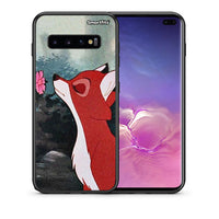 Thumbnail for Θήκη Samsung S10+ Tod And Vixey Love 2 από τη Smartfits με σχέδιο στο πίσω μέρος και μαύρο περίβλημα | Samsung S10+ Tod And Vixey Love 2 case with colorful back and black bezels