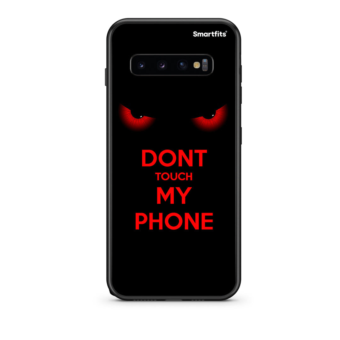 samsung s10 plus Touch My Phone Θήκη από τη Smartfits με σχέδιο στο πίσω μέρος και μαύρο περίβλημα | Smartphone case with colorful back and black bezels by Smartfits