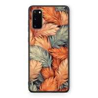 Thumbnail for Samsung S20 Autumn Leaves Θήκη από τη Smartfits με σχέδιο στο πίσω μέρος και μαύρο περίβλημα | Smartphone case with colorful back and black bezels by Smartfits