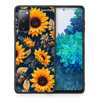 Thumbnail for Θήκη Samsung S20 FE Autumn Sunflowers από τη Smartfits με σχέδιο στο πίσω μέρος και μαύρο περίβλημα | Samsung S20 FE Autumn Sunflowers case with colorful back and black bezels